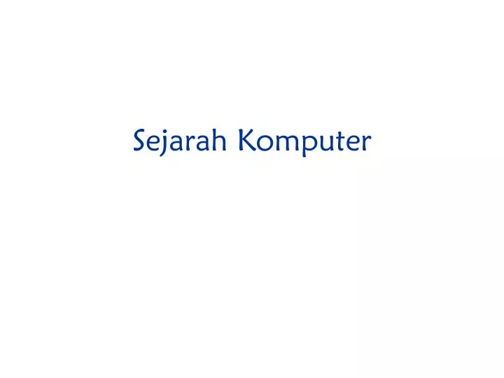 sejarah komputer