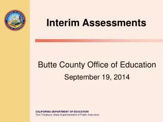 Butte County Office of Education September 19, 2014