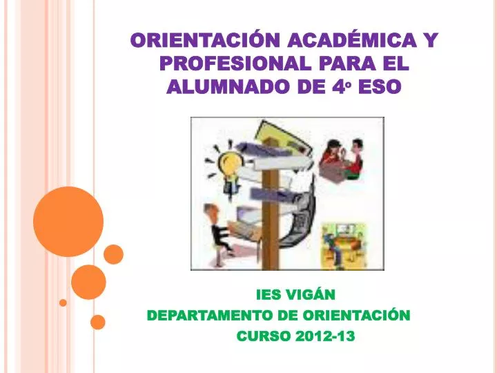 orientaci n acad mica y profesional para el alumnado de 4 eso