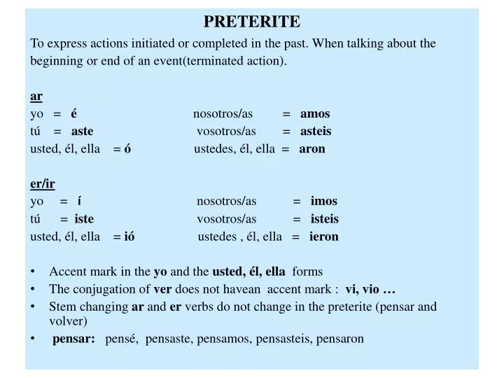 preterite