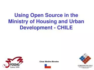 Using Open Source in the Ministry of Housing and Urban Development - CHILE