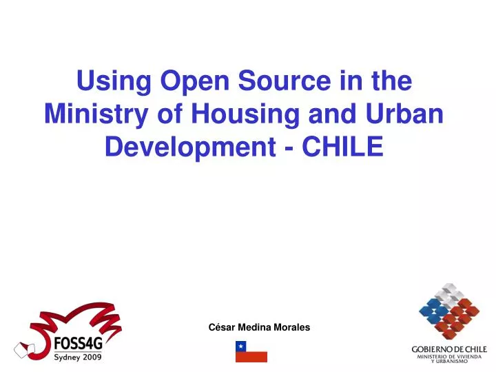 using open source in the ministry of housing and urban development chile