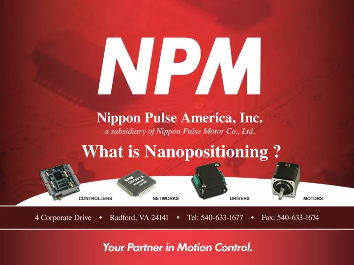 what is nanopositioning