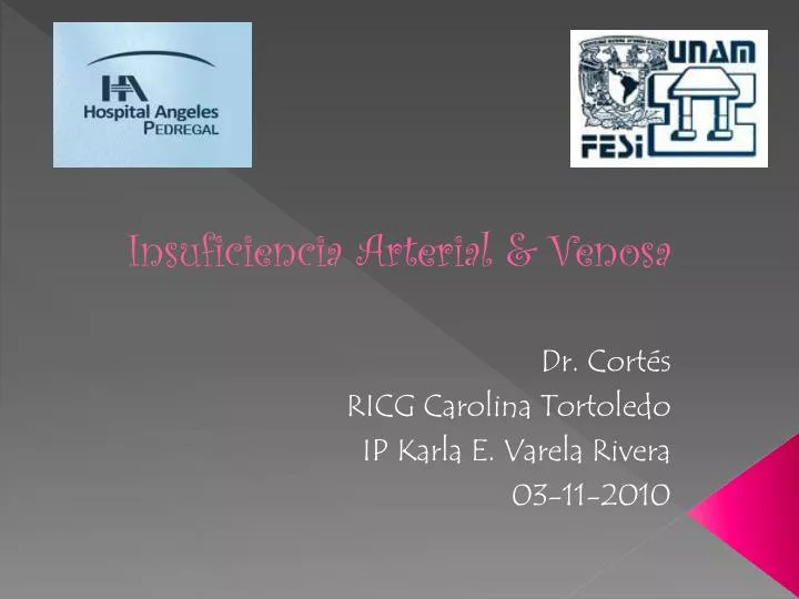 insuficiencia arterial venosa