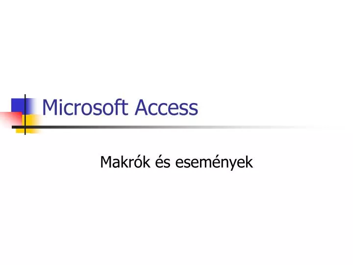 microsoft access