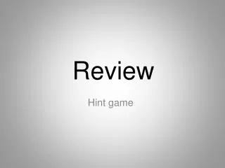 review