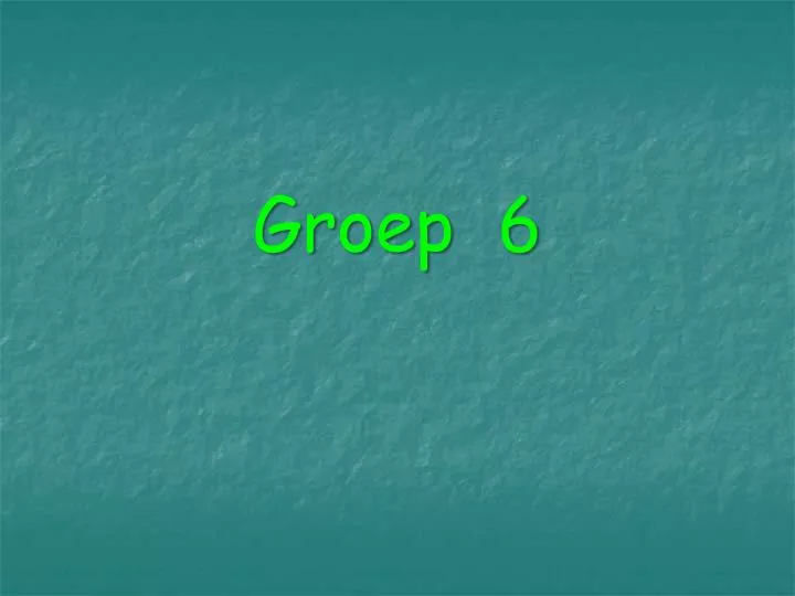 groep 6