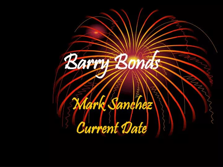 barry bonds