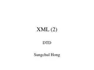 XML (2)