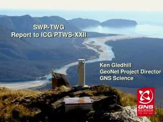 SWP-TWG Report to ICG/PTWS-XXII