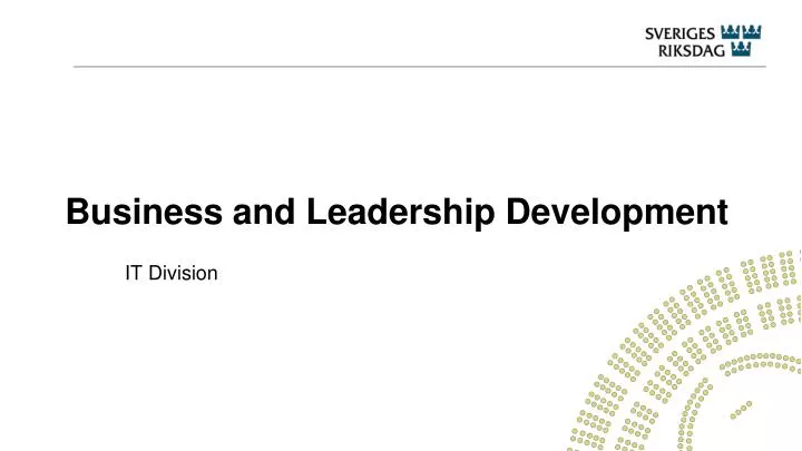 business and leadership development