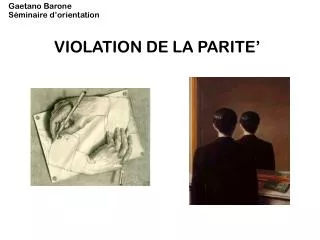 violation de la parite