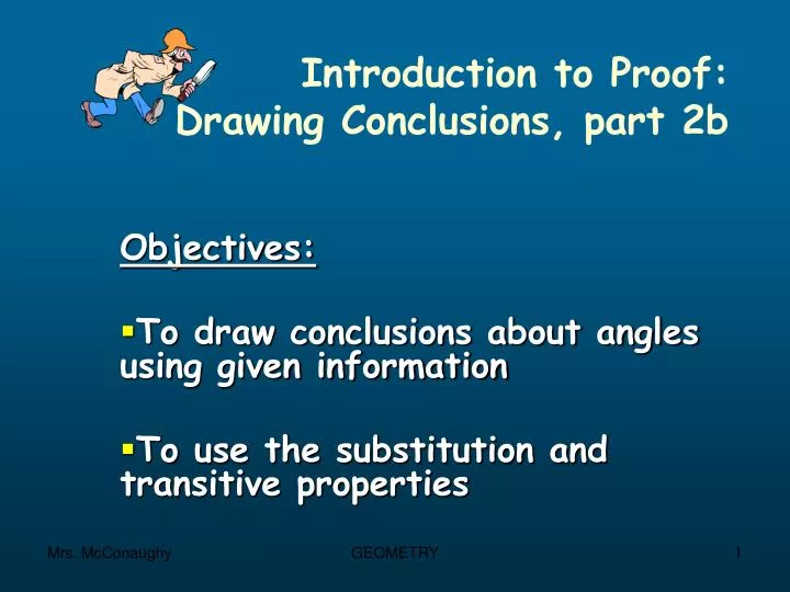 introduction to proof drawing conclusions part 2b