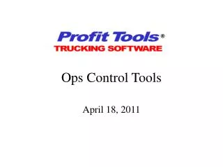 Ops Control Tools