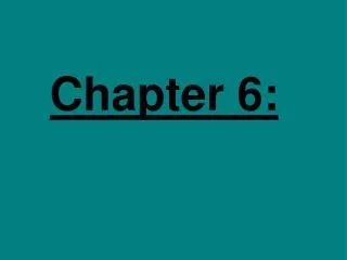 Chapter 6: