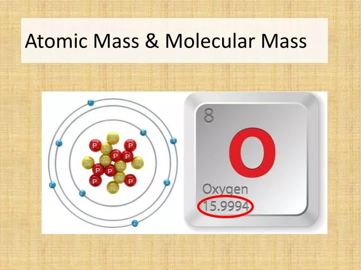 atomic mass molecular mass
