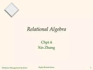 Relational Algebra