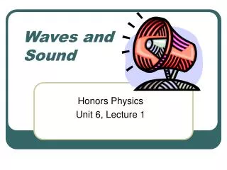 Waves and Sound