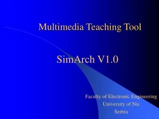 Multimedia Teaching Tool