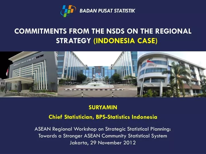 commitments from the nsds on the regional strategy indonesia case