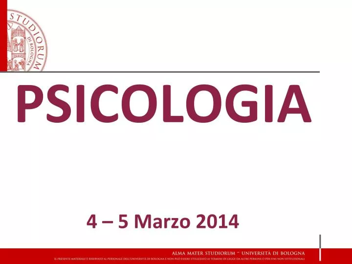 psicologia 4 5 marzo 2014