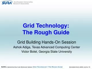 Grid Technology: The Rough Guide