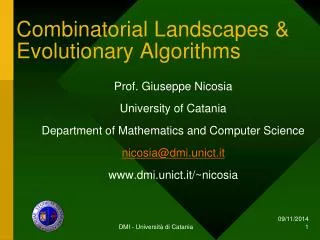 Combinatorial Landscapes &amp; Evolutionary Algorithms