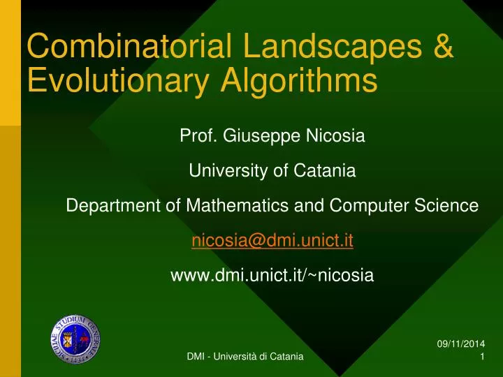 combinatorial landscapes evolutionary algorithms