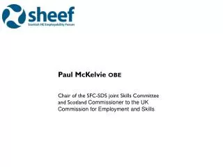 Paul McKelvie obe