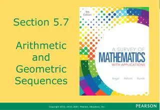 Section 5.7 Arithmetic and Geometric Sequences