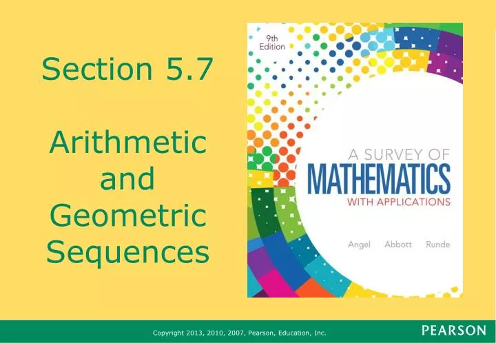 section 5 7 arithmetic and geometric sequences