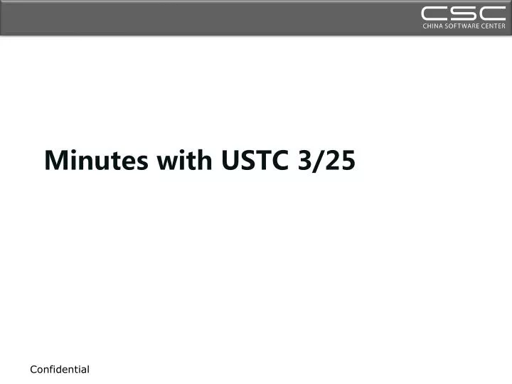 minutes with ustc 3 25
