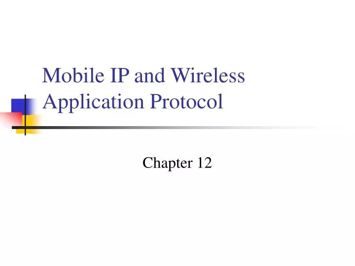 mobile ip and wireless application protocol
