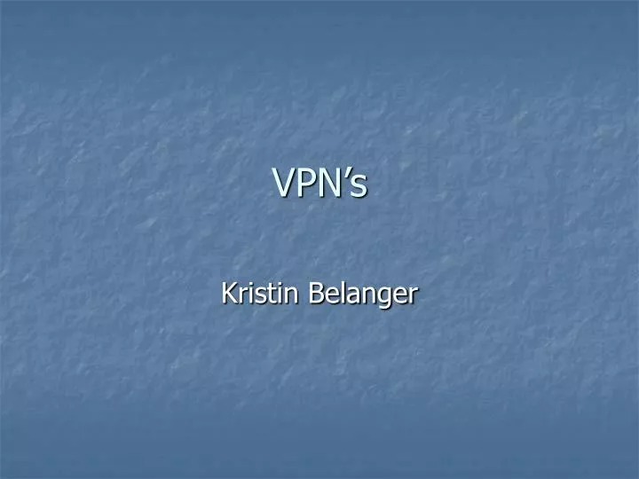 vpn s