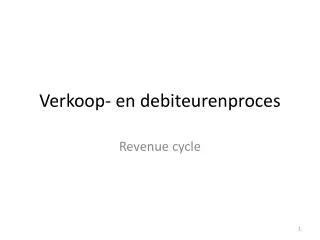 verkoop en debiteurenproces
