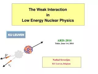 The Weak Interaction in Low Energy Nuclear Physics
