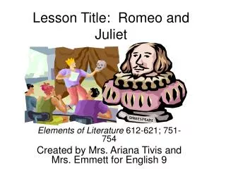 Lesson Title: Romeo and Juliet