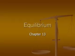 Equilibrium