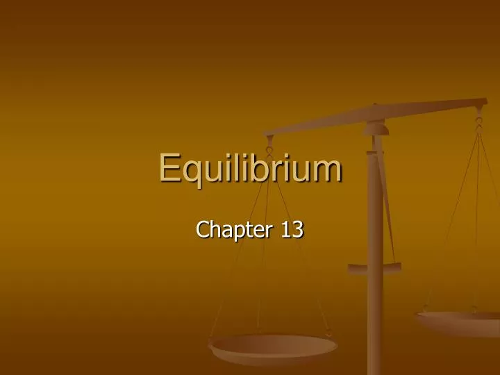 equilibrium