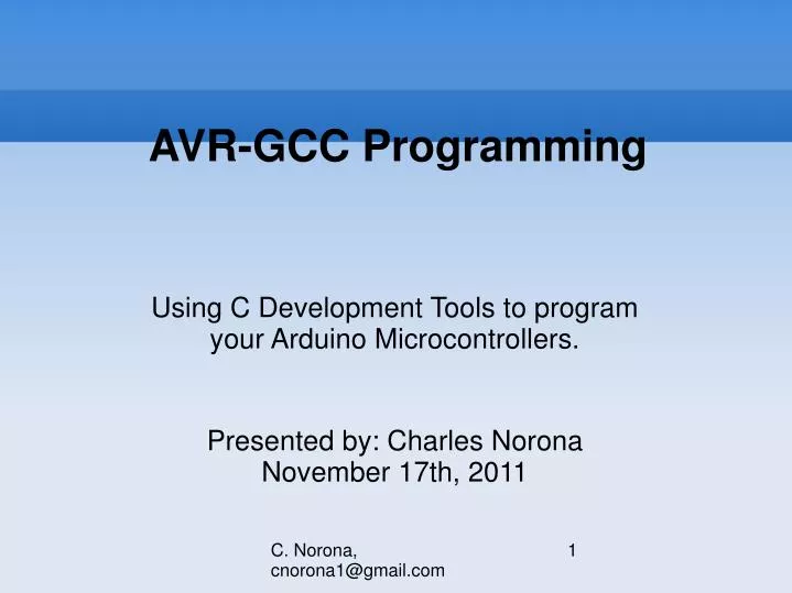 avr gcc programming