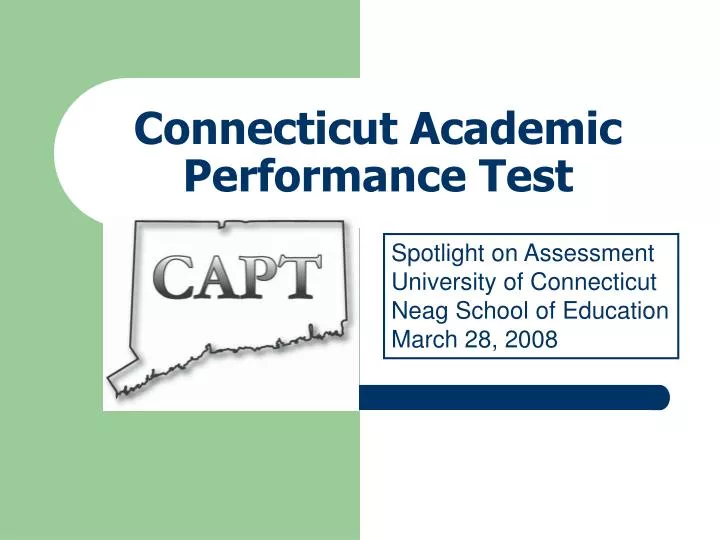 connecticut academic performance test