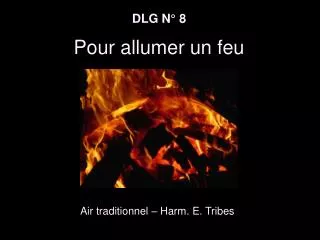 dlg n 8 pour allumer un feu