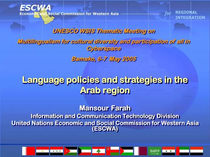 language policies and strategies in the arab region