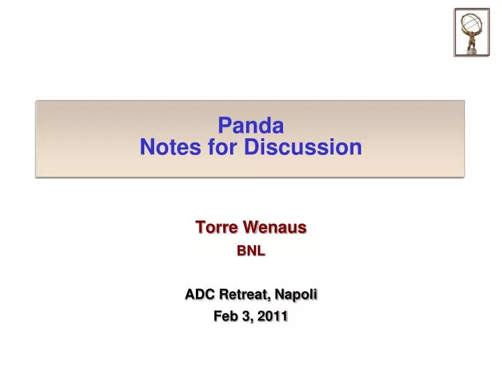 panda notes for discussion