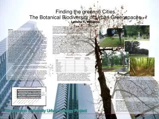 Binghamton University Urban Ecology Project