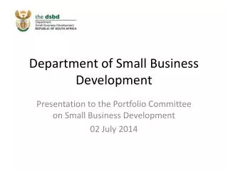 Department of Small Business Development