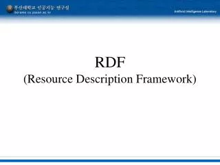 RDF (Resource Description Framework)