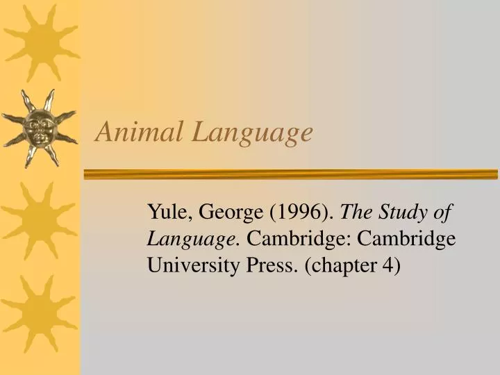 animal language