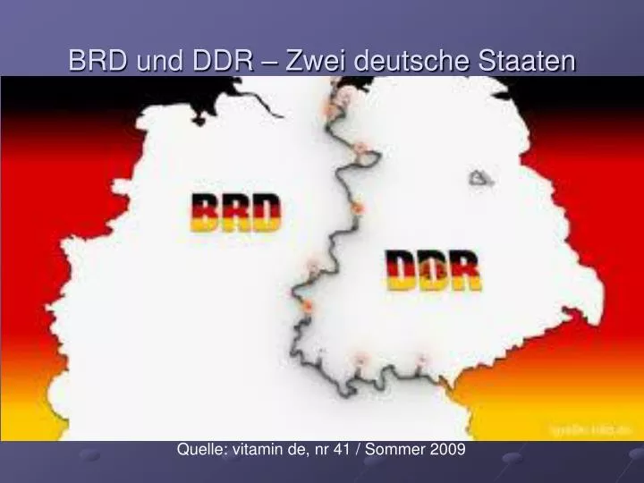 brd und ddr zwei deutsche staaten