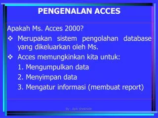 pengenalan acces
